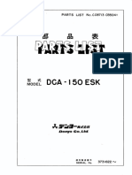 Denyo Parts List, DCA-150ESK 