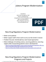 New Drug Regulatory Program Modernization