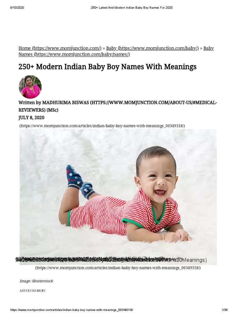 250+ Latest and Modern Indian Baby Boy Names For 2020 PDF Shiva