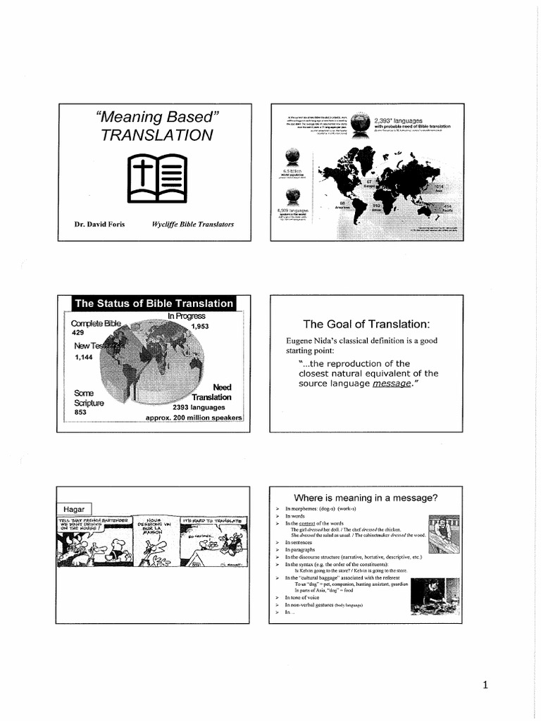 Meaning Based Translation PDF