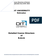 Course Structure B.Arch-2018-23 PDF