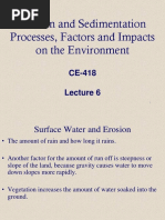 Soil Erosion Principles | PDF | Erosion | Surface Runoff