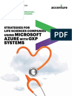 Accenture Strategies Life Sciences Using Microsoft Azure With GXP Systems Full Report