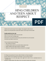 Teaching Children and Teen About Respect
