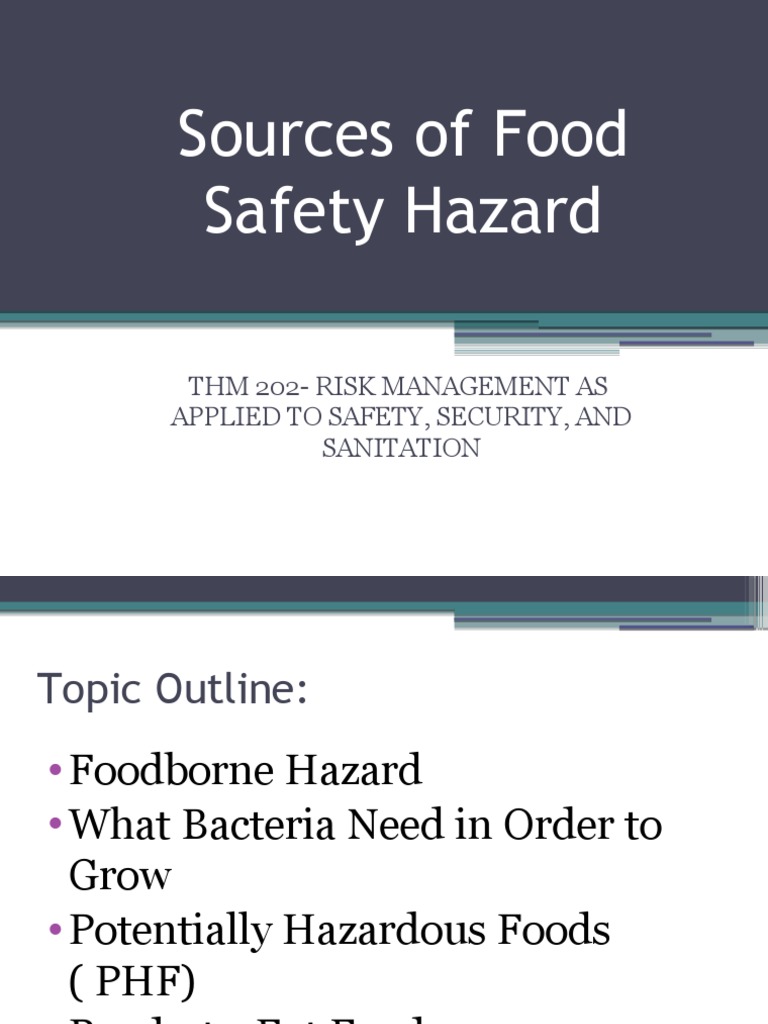 Understanding Food Safety Hazards | PDF | Bacteria | Foods