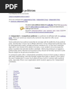 Independent Politician