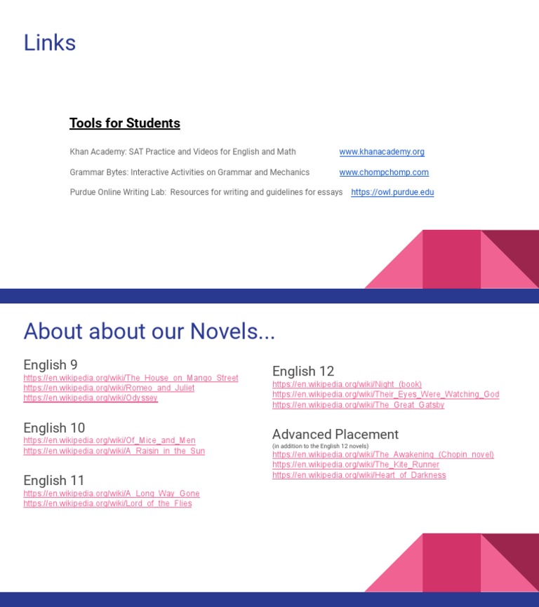 English Department Pdf
