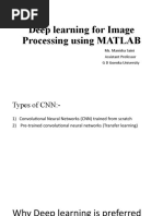 Deep Learning For Image Processing Using MATLAB