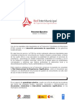RedInterMunicipalExpSignificativas - Resumen Técnico