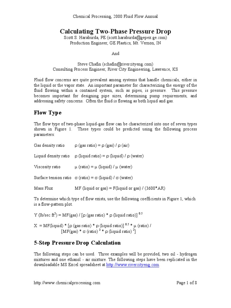 Calculating Pressure Drop | PDF | Reynolds Number | Fluid Dynamics