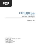 ZXDU48 B600 (V5.0) - Series DC Power System Product Description - 749199