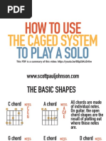 How To Use The CAGED System To Play A Solo