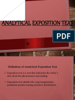 Analytical Exposition