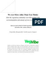 We Are More Alike Than You Think. How The Vegetarian Community Can Work Together With Enviromentalists and Animal Activists To Achieve More PDF