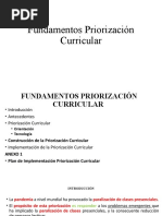 Fundamentos Priorización Curricular