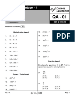 QA-01a - 1 Vedic Maths With Solutions