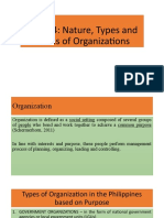 Week 4: Nature, Types and Forms of Organizations