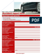 Accident report form glove box