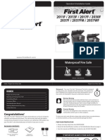 First Alert 2017FE Manual PDF