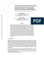 Interpretable Discriminative Dimensionality Reduction and Feature Selection On The Manifold