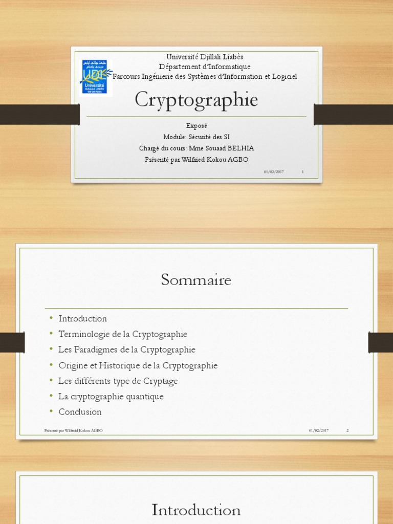 Introduction à la cryptographie quantique | PDF | Cryptographie | Cryptage