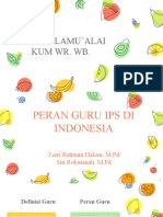 Materi 8. Peran Guru IPS Di Indonesia.