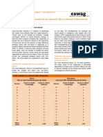 Doer/non-Doer Analysis To Specify The Critical Behavioral Factors