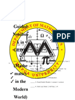 Guided Noteboo Kin GED10 2 (Mathe Matics in The Modern World)