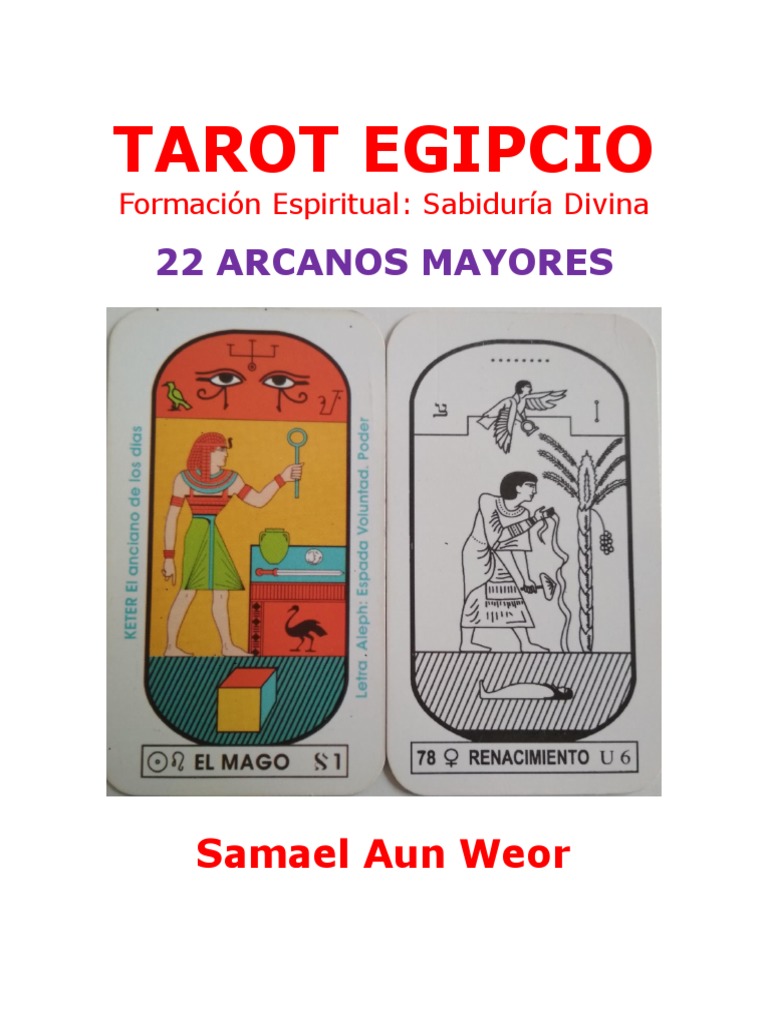 Caratula Tarot Egipcio 22 Arcanos Mayores PDF | PDF