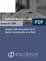 3er Informe Sector Construcción. Semana 14 2020