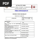 AP Ed - CET-2020: Instruction Booklet