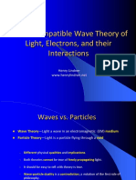 A QED-Compatible Wave Theory of Light, Electrons, and Their Interactions