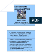 Environmental Engineering (EVEN) : ABET Definition of Engineering