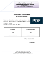 Demande D'alimentation Caisse Dépenses 1