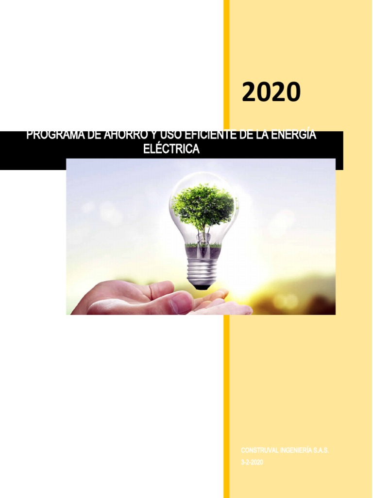 Programa de Ahorro y Uso Eficiente de La Energía Eléctrica | PDF | Uso ...
