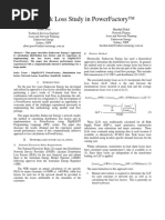 Network Loss Study in PowerFactory