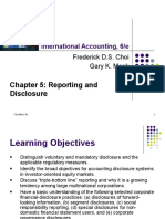 Chapter 5: Reporting and Disclosure: International Accounting, 6/e