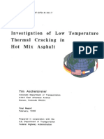 Investigation of Low Temperature Thermal Cracking Hot Mix Asphalt
