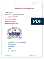 Experiment-1: Course:-Analog Communication Systems Laboratory Code:-ECE3001 Slot:-L11+L12