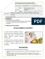 CIENCIAS N - Guía 8.. Nutrición en El Ser Humano - Grado 3ABCD PDF