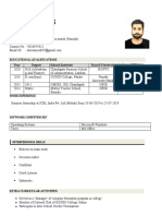 Educational Qualifications Year Degree School/Institute Board/University %age /CGPA