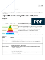 Benjamin Bloom's Taxonomy of Educational Objectives