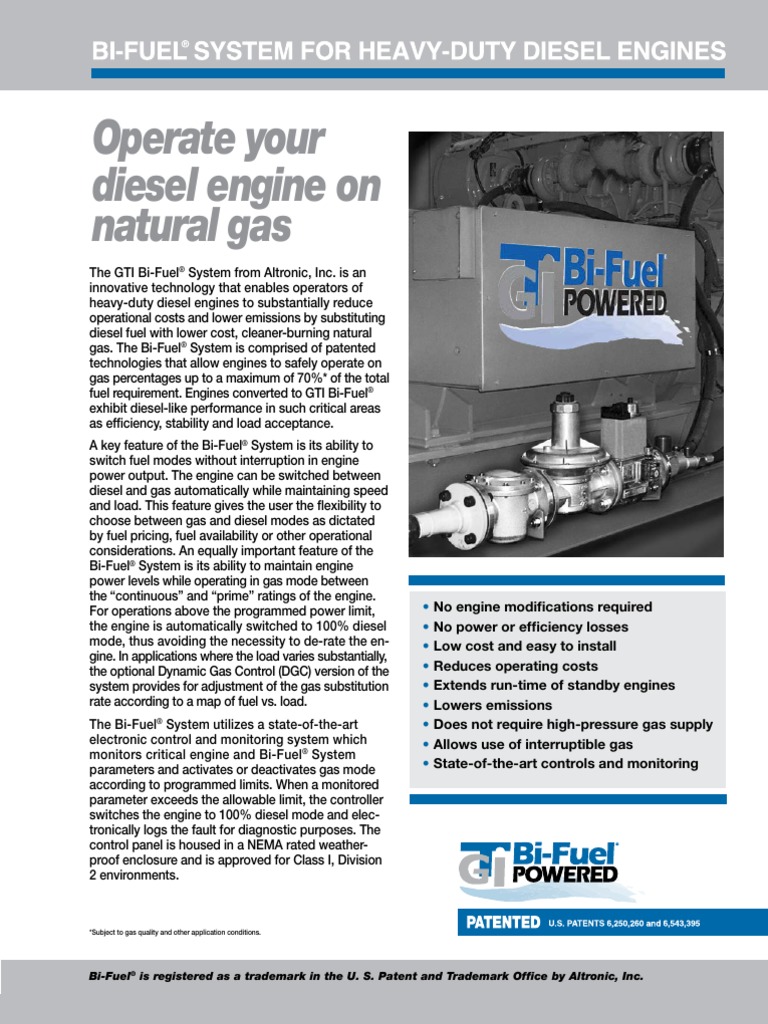 Operate Your Diesel Engine On Natural Gas | PDF | Diesel Engine | Valve