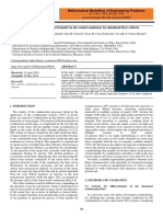 Mathematical Modelling of Engineering Problems: Received: 24 April 2018 Accepted: 26 May 2018