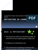 Motivation in Learning