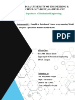 DUET ME Graphical Solution LP Model Assignment