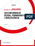 Estudi de Save The Children Sobre La Pornografia I L'adolescència A Catalunya.