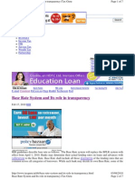 Base Rate System Role in Transparency