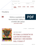 Peteiro-Víctima. La Presión de Las Tecnociencias. Habitar o Ser El Rehén Del Cuerpo - Freudiana PDF