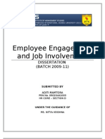 Employee Engagement and Job Involvement: Dissertation (BATCH 2009-11)